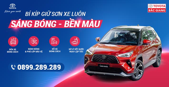 Bí quyết giữ sơn xe luôn sáng bóng bền màu – Mẹo chăm sóc xe chuẩn Toyota